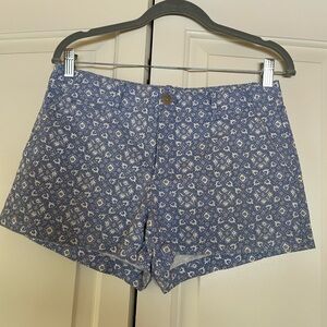 Gap Blue Floral Women's Shorts size 4 like new.